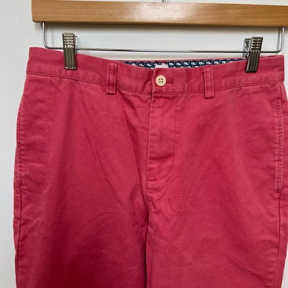 Vineyard Vines Boy’s Nantucket Red Chino Pants Flat Front Preppy Kids size 18
